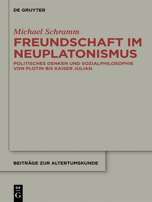 cover image of Freundschaft im Neuplatonismus